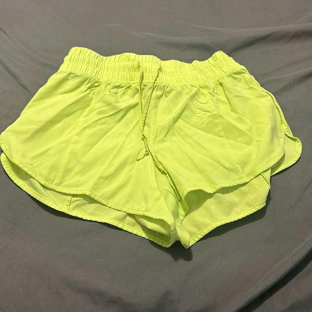 Bright yellow shorts